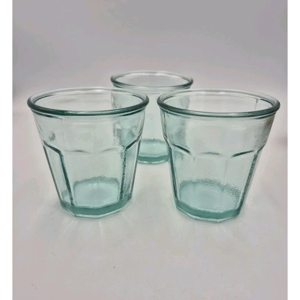 100% Recycled Authentic  Glass Vidrios San Miguel Spain 3 pcs 220ml New